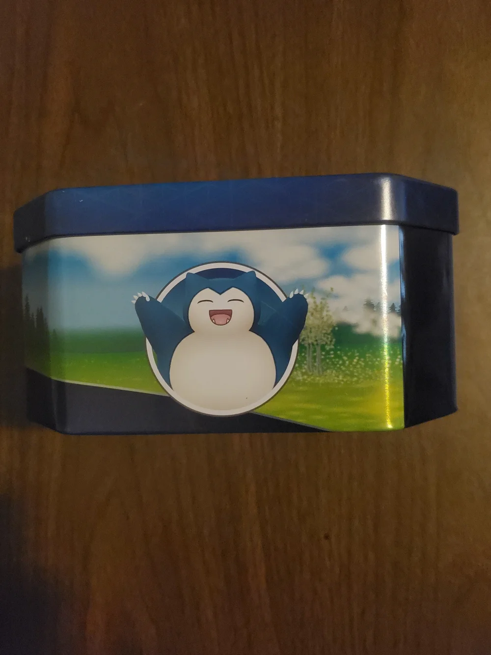 Pokemon Pikachu Tin with Blue and Yellow Artwork
